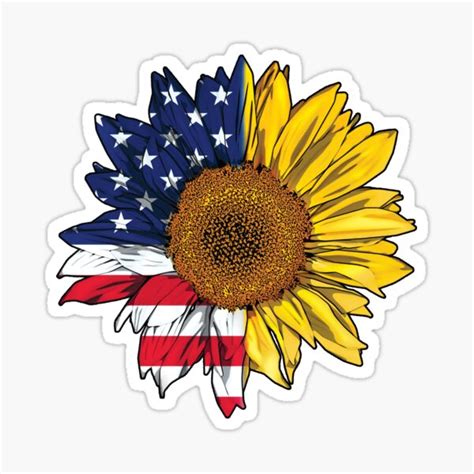 American Flag Sunflower Ubicaciondepersonascdmxgobmx