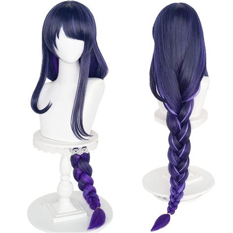 Buy Wiggy Mermaidsl Raiden Sho Cosplay Wig Purple Braided Wig Anime