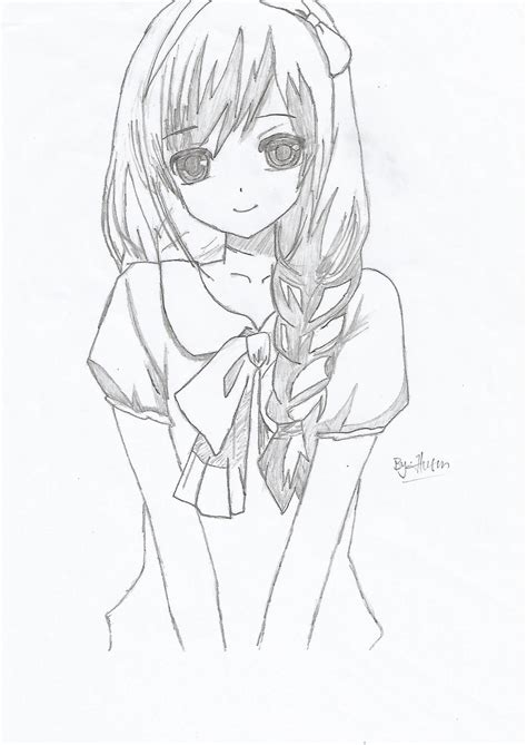 Cute Anime Girl By Husenrqn On Deviantart
