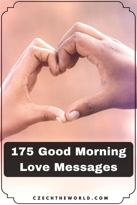 175 Good Morning My Love Messages To Please Your Darling