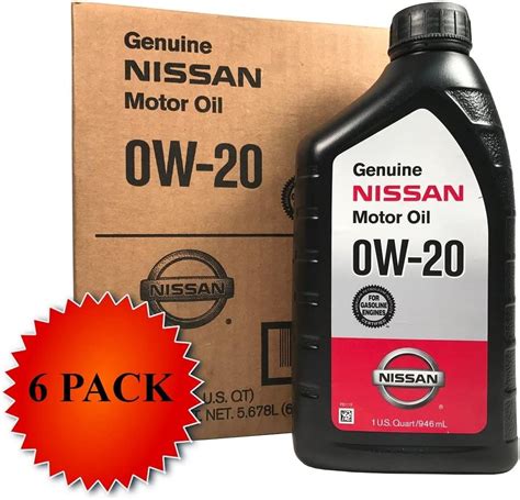 Genuine Nissan Synthetic 0w 20 Motor Oil 999pk 000w20n Case Of 6