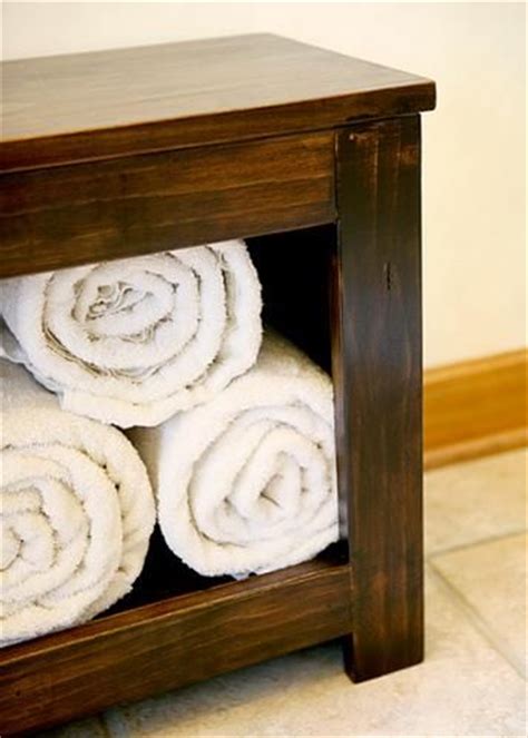 But it will be a great place to store towels or you can sit on it. A good place for rolled towels, a good place to sit! This ...