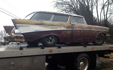 1957 Chevrolet Nomad Rust Wagon Barn Finds