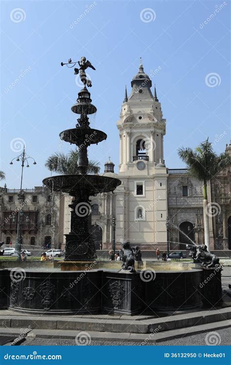 Monuments Of Lima Editorial Image Image 36132950