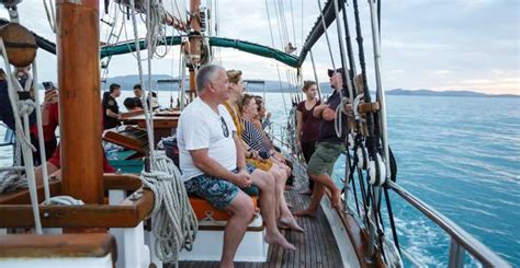 Airlie Beach Whitsundays Tallship Sunset Sail Med Drink Getyourguide
