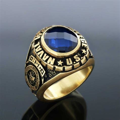Us Naval War College Ring Silver Custom College Class Ring Etsy