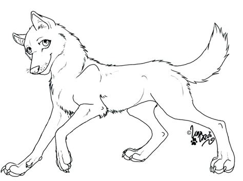 Wolf Coloring Pages For Girls Anime - Ivory Pirate