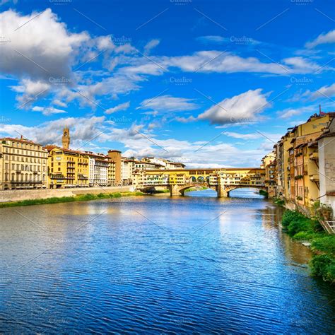 The Iconic Ponte Vecchio Bridge In Florence