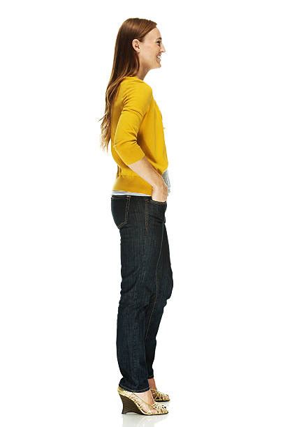 Woman Standing Profile Stock Photos Pictures And Royalty Free Images