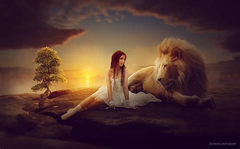 Making Girl And Lion Photo Manipulation Scene Effect In Photoshop Rafy A