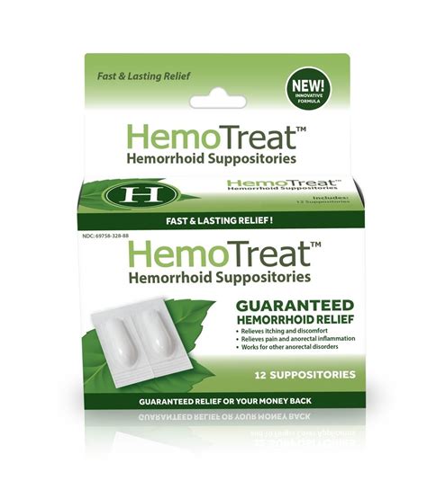 Hemorrhoid Pain Itching Relief Suppository Fda Listed Soothing Anti