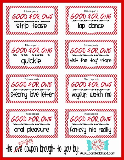 Love And A Little Bit Naughty Coupon Book Valentines T Naughty