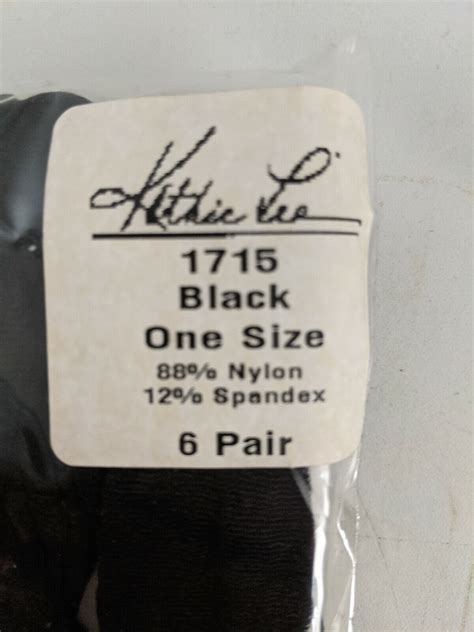 6p Kathie Lee Silky Sheer Leg Knee Highs Shadow Toe Black Nude Navy