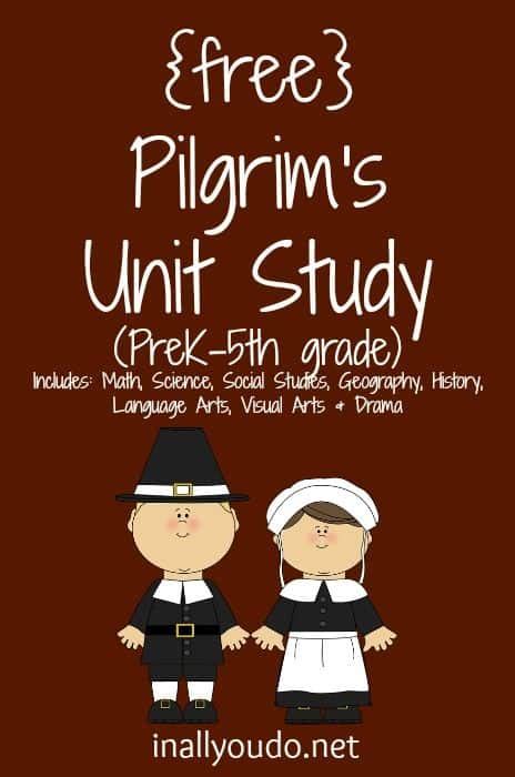 Pilgrim Unit Study With Free Printables