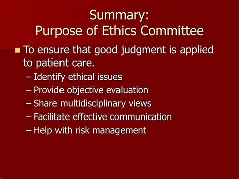Ppt Ethics Committees Powerpoint Presentation Free Download Id557664