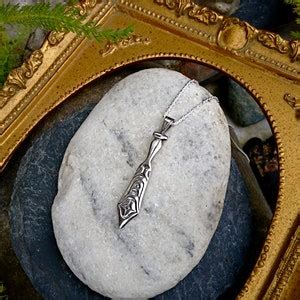 Silver Paddle Necklace Alaskan Native Style Cast In Eco Etsy