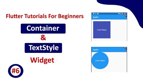 Flutter Container Widget With TextStyle Color And FontSize Flutter Tutorial For Beginners