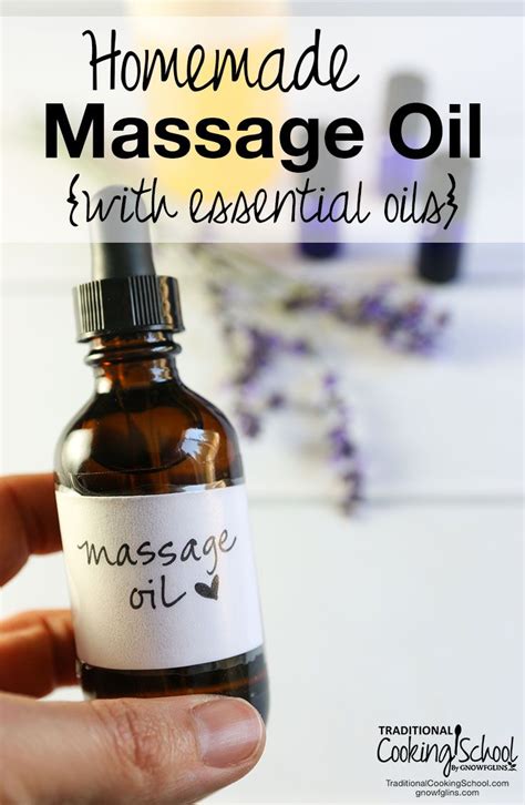 Massage Oil Recipe For Sore Muscles