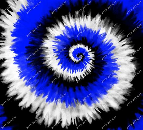 Black White Blue Tie Dye Swirl Background Pattern Digital Etsy