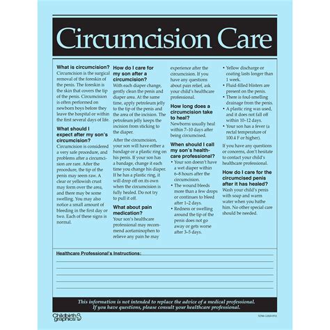 Circumcision Care Tear Pad Englishspanish