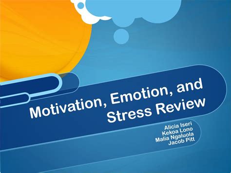 Ppt Motivation Emotion And Stress Review Powerpoint Presentation