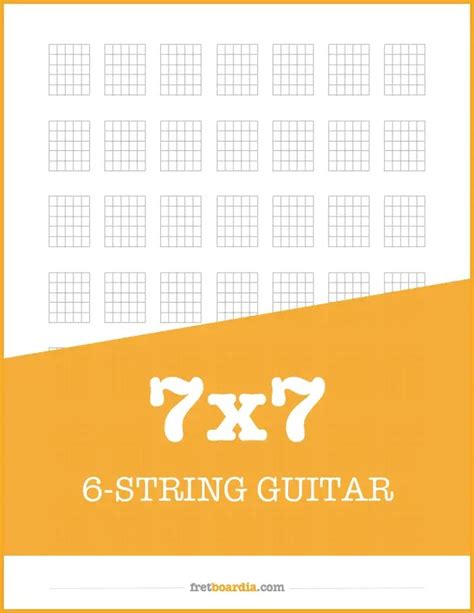 Blank Guitar Chord Charts Free And Printable Pdfs Fretboardia