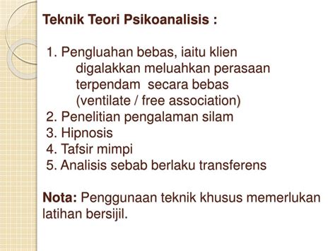 Ppt Pendekatan Psikodinamik Teori Psikoanalisis