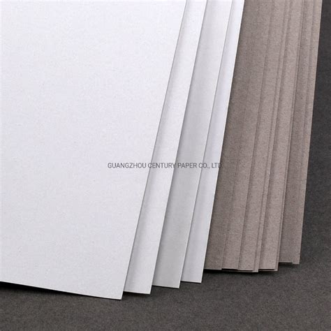 White Duplex Board With Back White Coated Duplex Grey Cardboard Paper