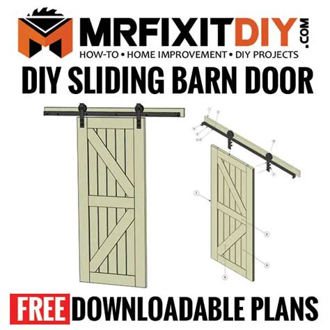 Diy Barn Door Plans Double Pantry Barn Door Diy Under 90 Bifold