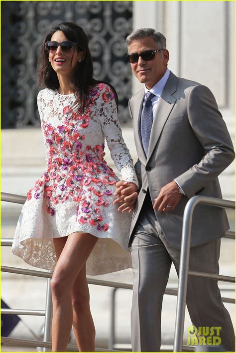 This was the time when amal attended a friend's wedding. George Clooney & Amal Alamuddin: First Post-Wedding Photos ...