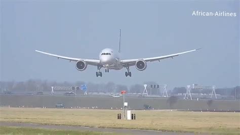 Kenya Airways Crosswinds Landing Youtube