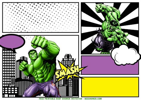 Free Hulk Party Printables
