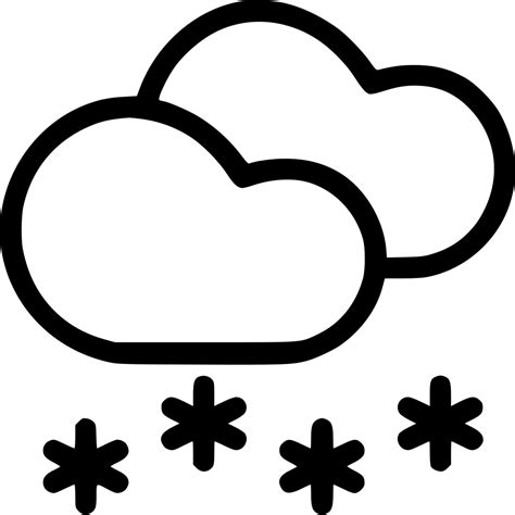 Cloud Clouds Snow Snowfall Svg Png Icon Free Download ...