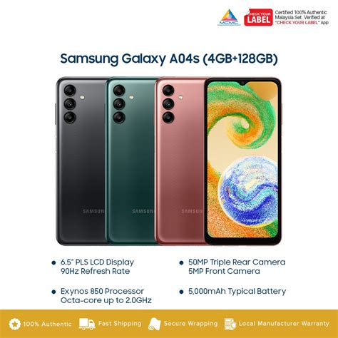 Samsung Galaxy A04s 4gb128gb Smartphone Original 1 Year Warranty