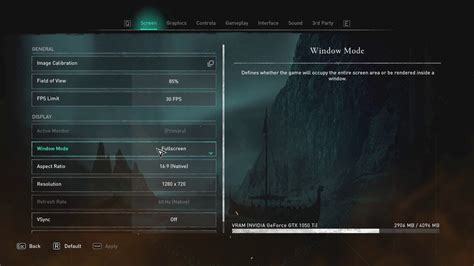 Assassin S Creed Valhalla Screen Options Descriptions Image