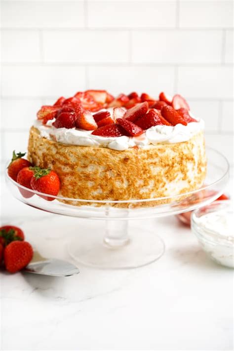 Strawberry Shortcake With Angel Food Cake Joyous Apron