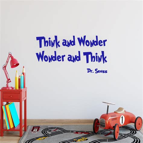 Dr Seuss Wall Decals Think And Wonder Wonder And Think Vwaq
