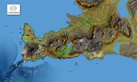 Brottför er frá bílaplaninu við fsu kl. Reykjanes - hringferð - Ferlir