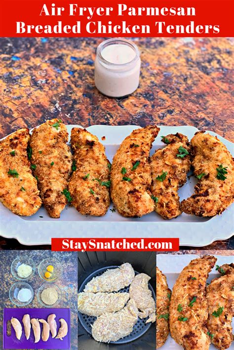 fryer tenders air chicken parmesan breaded strips fried easy cook recipe recipes frozen breast fingers breading tender without keto using