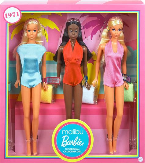 Barbie Signature Malibu Barbie And Friends Vintage Reproduction T Set
