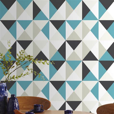 A leroy merlin é especialista na venda de artigos de bricolage, construção, decoração e jardim, com uma grande variedade de produtos e soluções para a sua casa aos melhores preços, com um atendimento personalizado e um vasto conjunto de serviços. Papier peint intissé Polygone bleu | Leroy Merlin