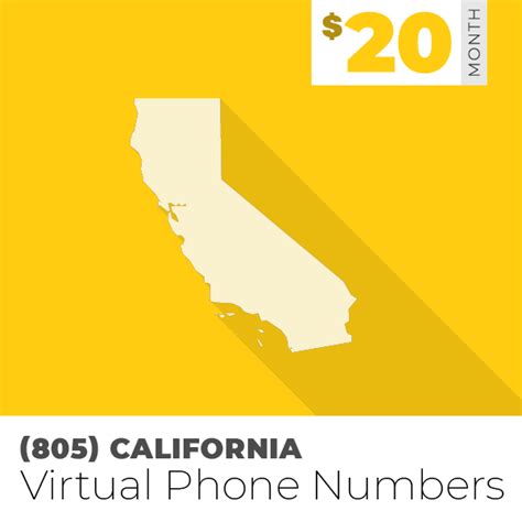 805 Area Code Phone Numbers For Business 20month