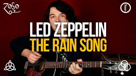 Как играть Led Zeppelin The Rain Song на гитаре Youtube