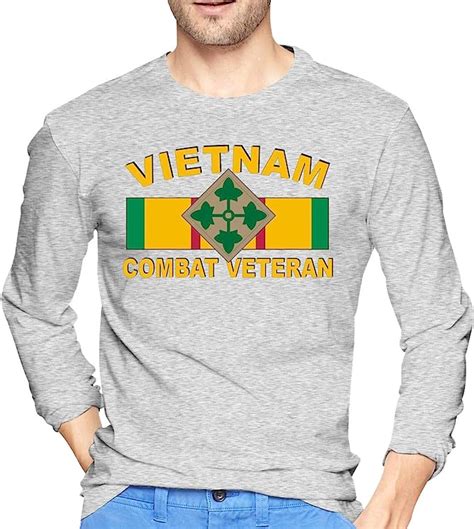 4th Infantry Division Vietnam Veteran Mens Long Sleeve T