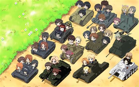 Girls Und Panzer Chibi Tank Anime Military Vehicle Anime Girls