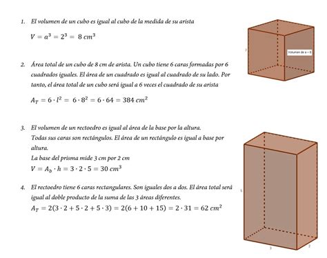 Calcular El Area Y El Volumen De Un Cubo De 2m De Arista Brainlylat A32