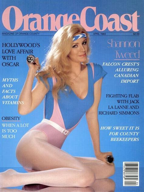 Shannon Tweed On The Cover Of Orange Coast April 1983 Aerobics