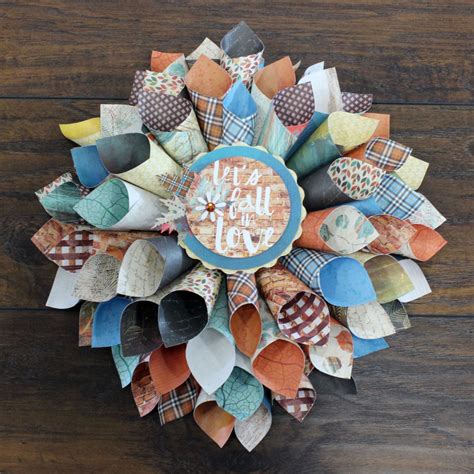 Home Decor Create A Diy Rolled Paper Wreath Rolled Paper Wreath