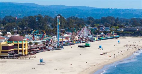 Santa Cruz Beach Boardwalk Amusement Park Californias Classic Beach