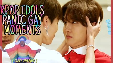 Kpop Idols Gay Panic Moments 2 Youtube